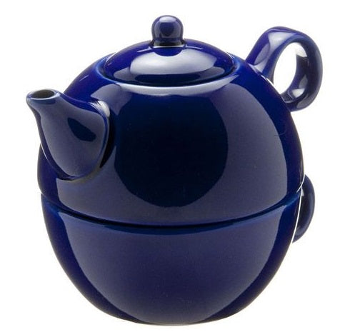 Old Amsterdam Royal Blue 1-Cup Tea 4 One Teapot With Mug