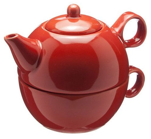 Old Amsterdam Red 1-Cup Tea 4 One Teapot With Mug