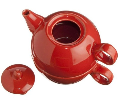 Old Amsterdam Red 1-Cup Tea 4 One Teapot With Mug