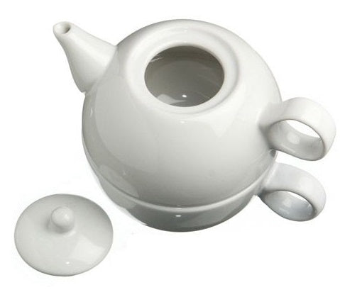 Old Amsterdam White 1-Cup Tea 4 One Teapot With Mug