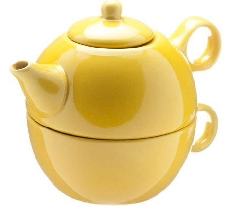 Old Amsterdam Yellow 1-Cup Tea 4 One Teapot With Mug