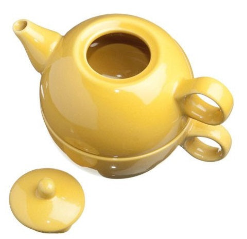 Old Amsterdam Yellow 1-Cup Tea 4 One Teapot With Mug