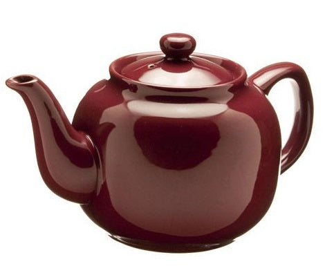 Old Amsterdam Burgundy Red 6-Cup Windsor Teapot