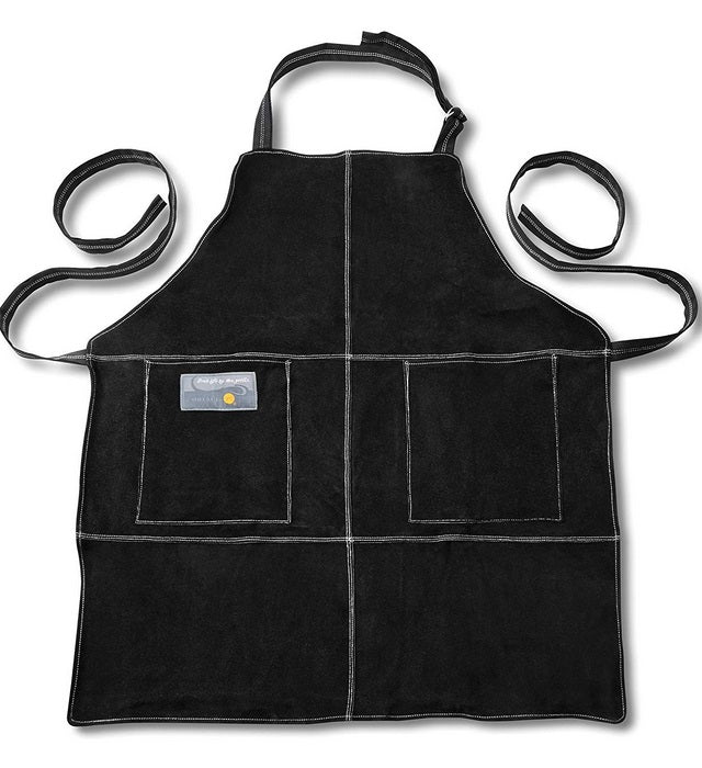 Outset Black Leather Grill Apron