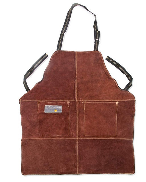 Outset Brown Leather Grill Apron