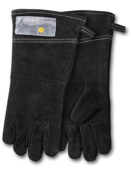 Outset Black Leather Grill Gloves