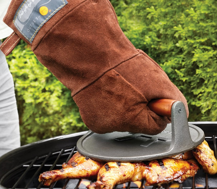 Outset Brown Leather Grill Mitt