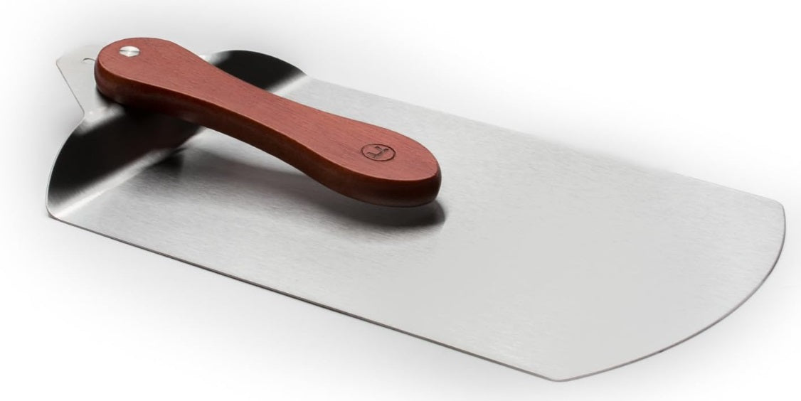 Outset Stainless Steel Pizza Peel with Rosewood Handle