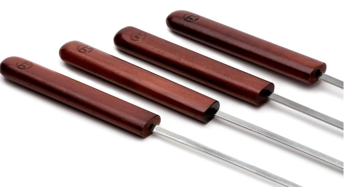 Outset Rosewood Set of 4 Barbecue Skewers 20"