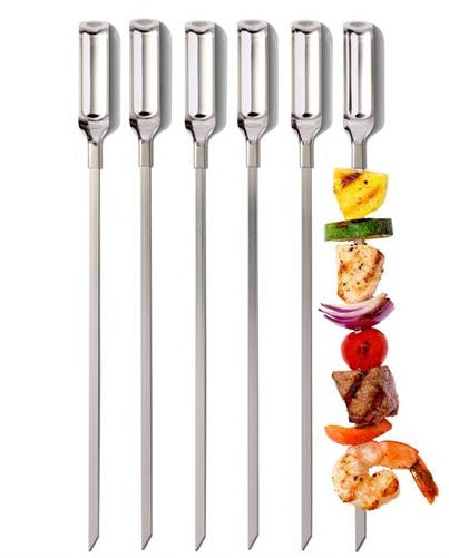 Oxo Set of 6 Stainless Steel Barbecue Skewers