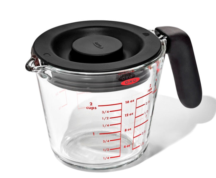 Oxo Good Grips Glass Measuring Cup With Lid 2-Cup