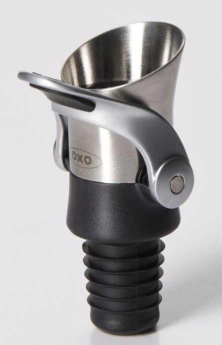 Oxo Steel Wine Pourer & Stopper