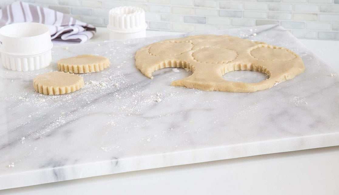 Fox Run White Marble Pastry Board 20&quot; x 16&quot;