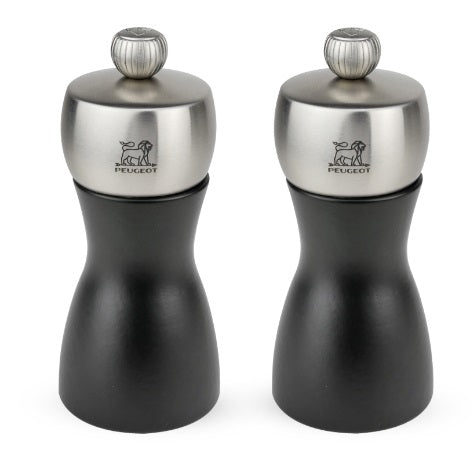 Peugeot Fidji Duo Black Salt and Pepper Mill Set 12cm