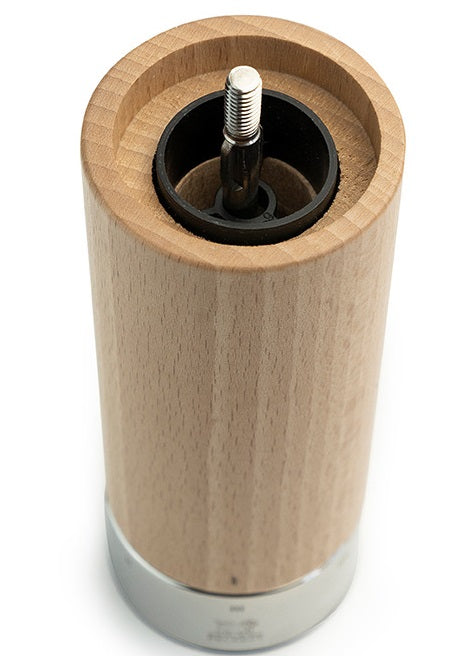 Peugeot Isen Natural & Steel Crank Handle Pepper Mill