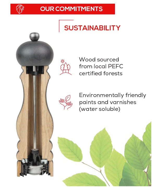 Peugeot Line Natural Pepper Mill 12cm