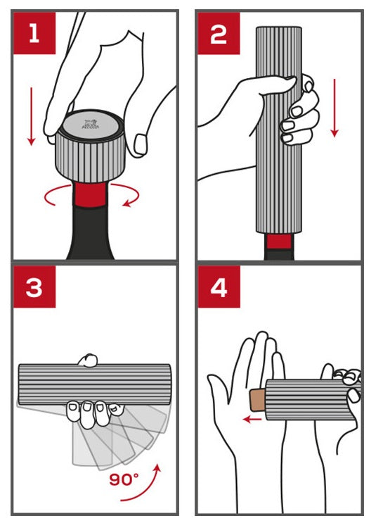 Peugeot Line Reverse Aluminum Electric Corkscrew