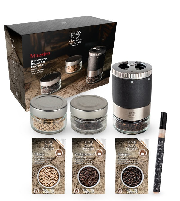 Peugeot Maestro Interchangeable Pepper Mill Gift Box Set