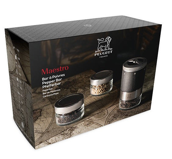 Peugeot Maestro Interchangeable Pepper Mill Gift Box Set