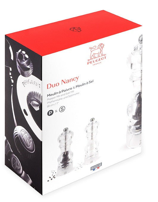 Peugeot Nancy Duo 18cm Salt & Pepper Mill Set