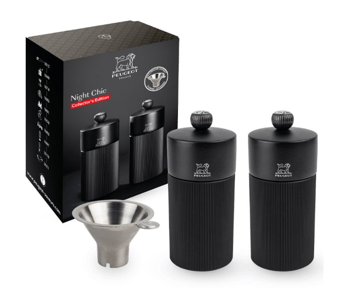 Peugeot Night Chic Line Salt &amp; Pepper Mill Gift Set