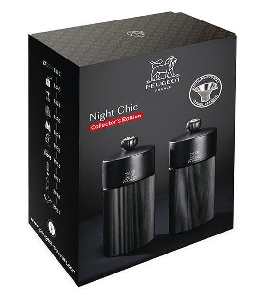 Peugeot Night Chic Line Salt & Pepper Mill Gift Set