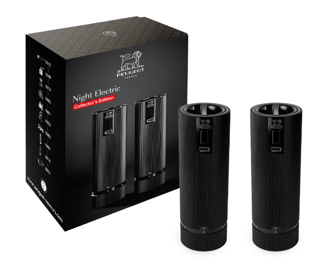 Peugeot Night Electric Line Salt &amp; Pepper Mill Gift Set