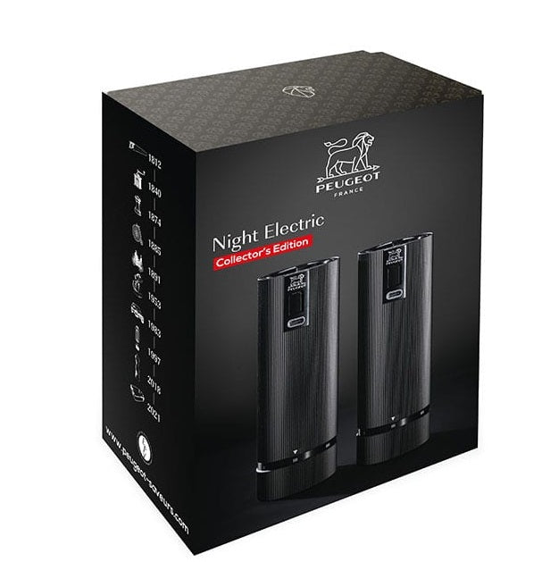 Peugeot Night Electric Line Salt & Pepper Mill Gift Set