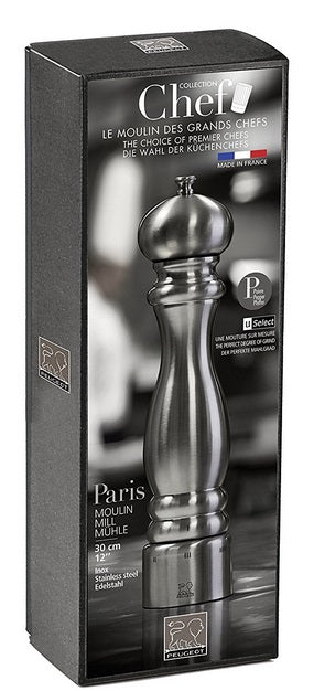 Peugeot Paris Chef u'Select Stainless Steel 30cm Pepper Mill