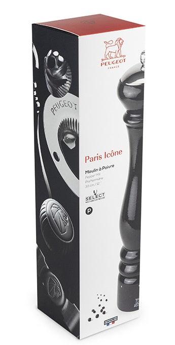 Peugeot Paris Icone Black Lacquer 30cm Pepper Mill