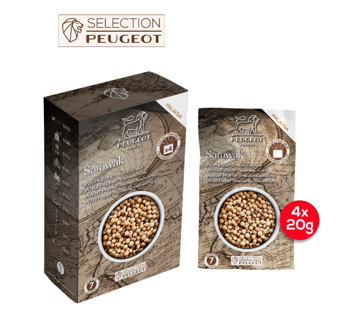 Peugeot Sarawak Malaysia White Pepper 80g