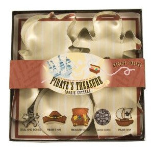 Fox Run Pirate's Treasure Cookie Cutter Set