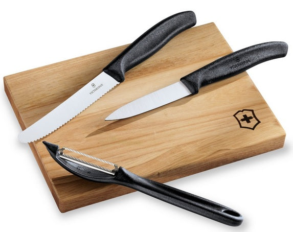 Victorinox Swiss Army 4-Piece Prep Set with Cutting Board