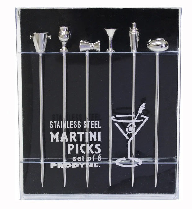 Prodyne Legacy Stainless Steel Martini Picks Set of 6