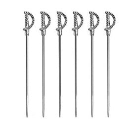 Prodyne Stainless Steel Sword Martini Picks Set of 6