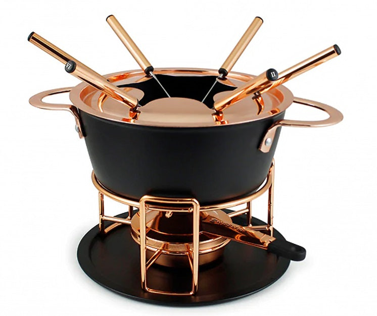 Swissmar Realp Cast Aluminum 3 in 1 Fondue Set