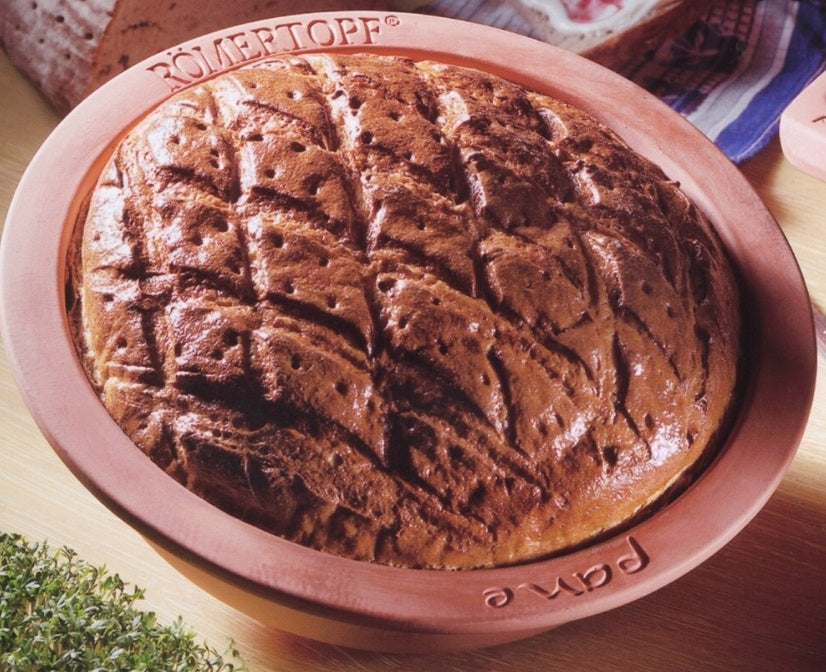 Romertopf Round Clay Bread Pan