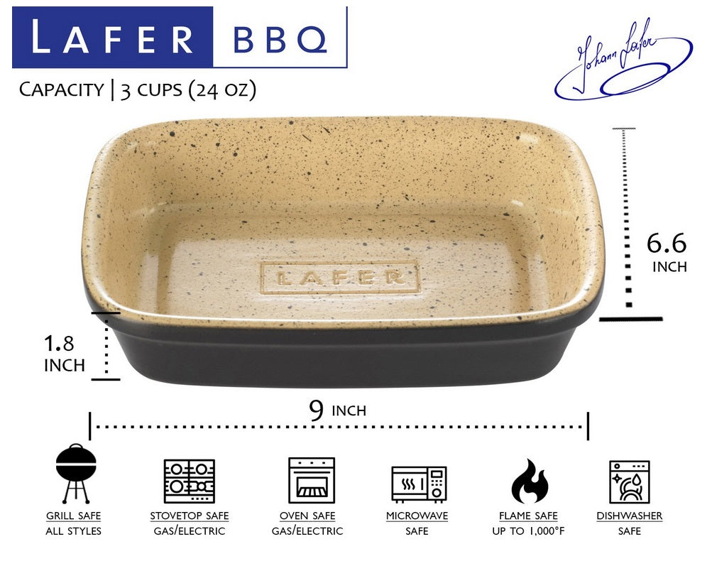 Romertopf Lafer BBQ Small Casserole Grilling Dish