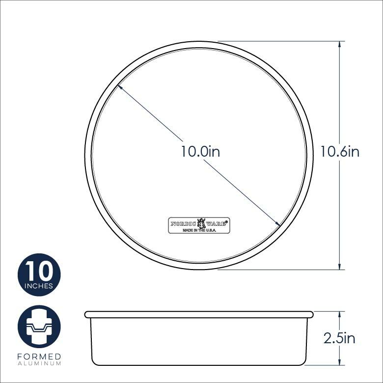 Nordic Ware Naturals 10-Inch Round Layer Cake Pan