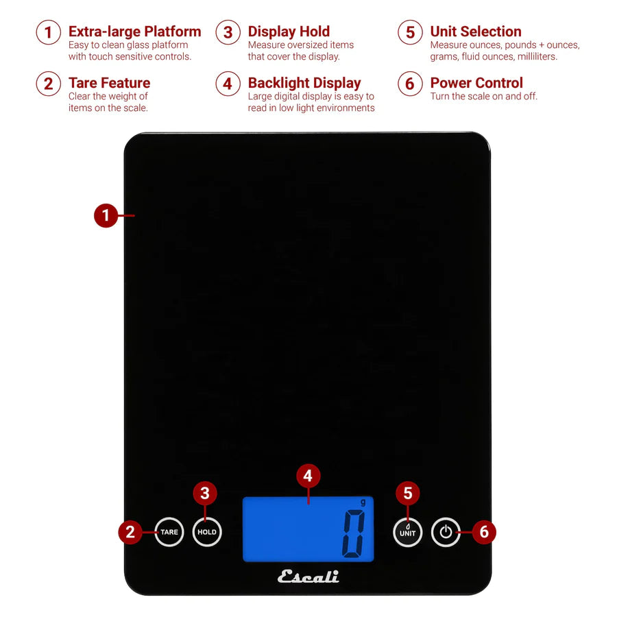 Escali Arti XL Digital Glass Kitchen Scale