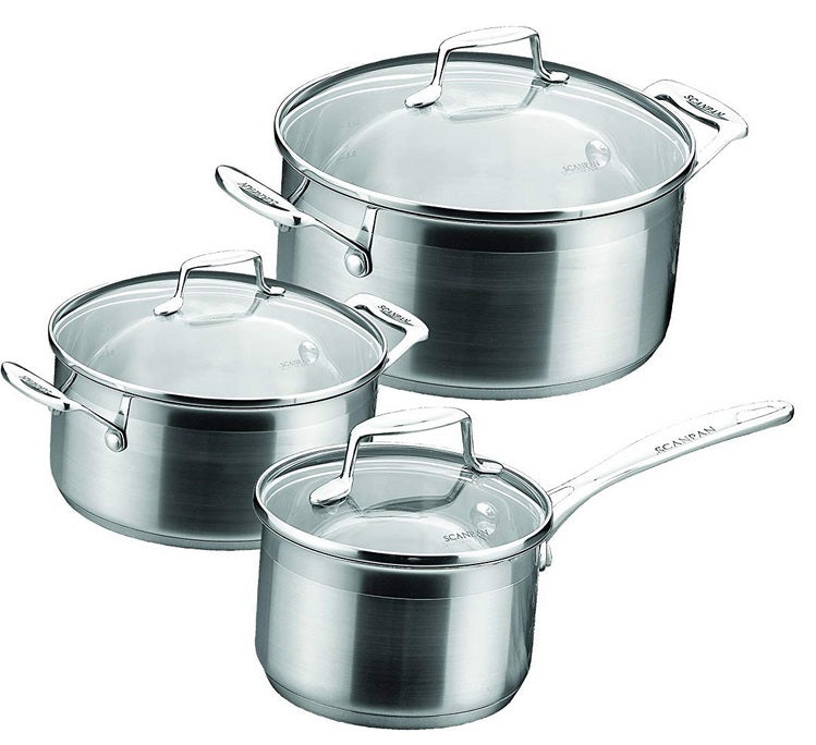 Scanpan Impact Stainless Steel Cookware Set of 3