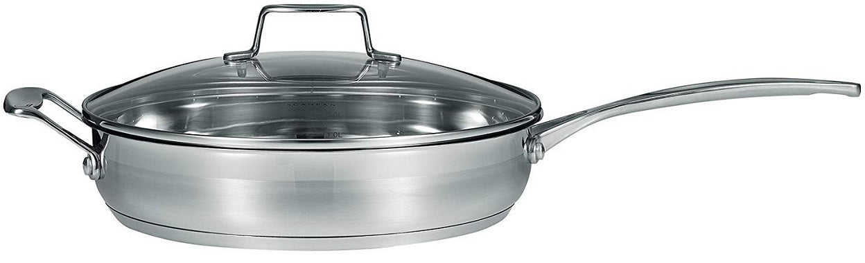 Scanpan Impact 11" Stainless Steel Saute Pan with Lid