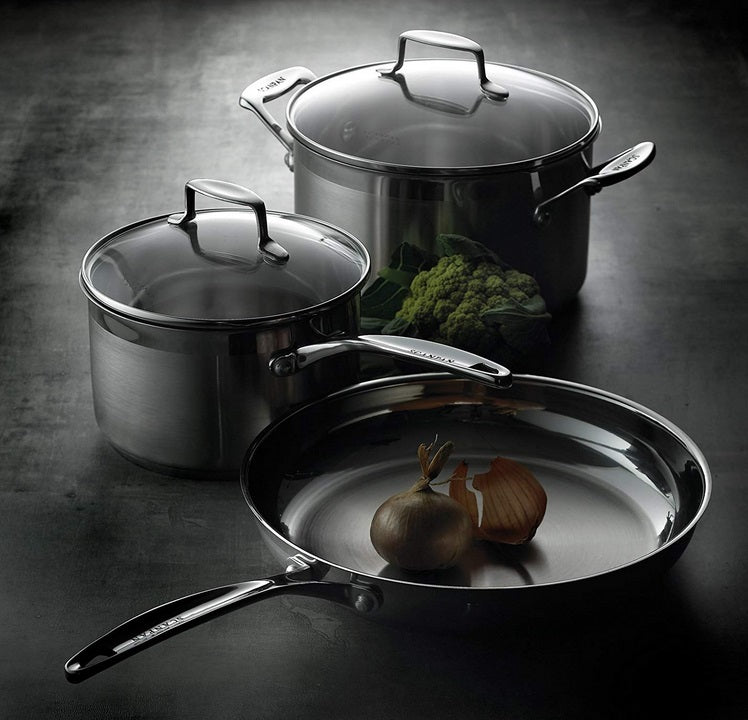 Scanpan Impact 11" Stainless Steel Saute Pan with Lid