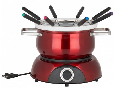 Trudeau Scarlet Red Electric 3-in-1 Fondue Set for 8