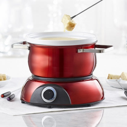 Trudeau Scarlet Red Electric 3-in-1 Fondue Set for 8