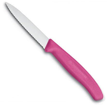 Victorinox Swiss Army 3.25&quot; Pink Serrated Paring Knife