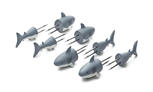 Outset Set of 8 Shark Corn Holders