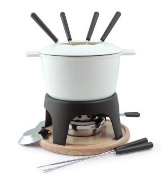 Swissmar Sierra White Matte 3 in 1 Fondue Set