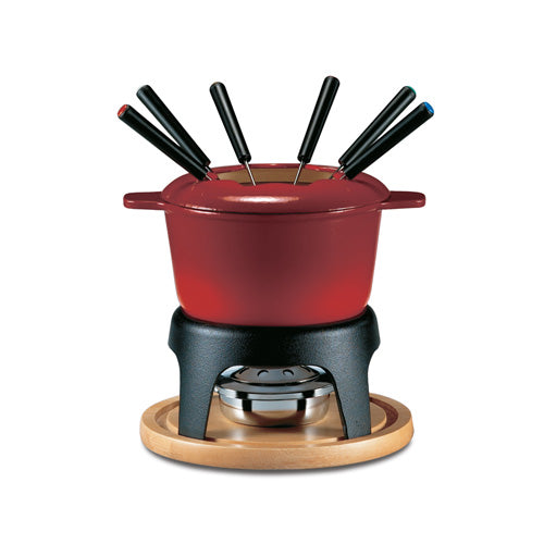 Swissmar Sierra Cherry Red 3 in 1 Fondue Set