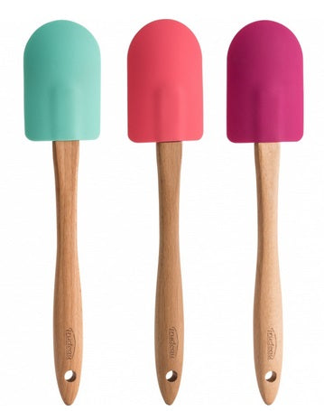 Trudeau Large Silicone Spoon Spatula with Wood Handle